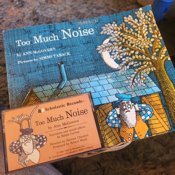 Vtg Scholastic Records "To Much Noise" Cassette Read Along Book - Picture 1 of 2